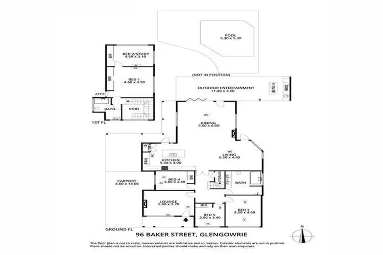 Floorplan of Homely house listing, 96 Baker Street, Glengowrie SA 5044