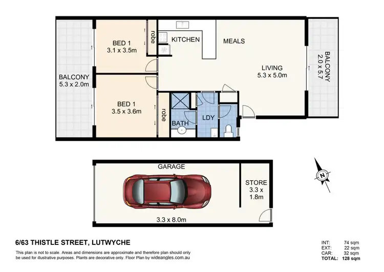 Floorplan of Homely house listing, 6/63 Thistle Street, Lutwyche QLD 4030