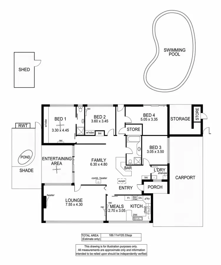 Floorplan of Homely house listing, 8 Charles Crescent, Port Noarlunga South SA 5167