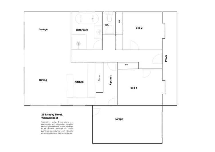 Floorplan of Homely house listing, 26 Langley Street, Warrnambool VIC 3280