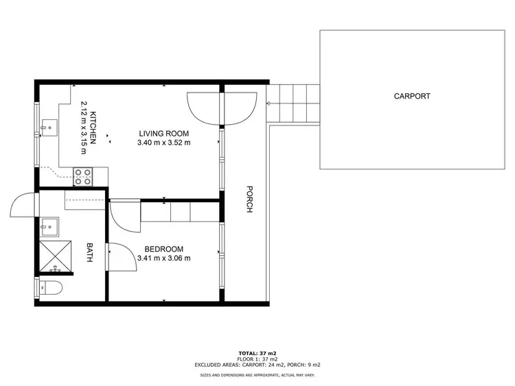 Floorplan of Homely unit listing, 4/54 South Street, Wodonga VIC 3690