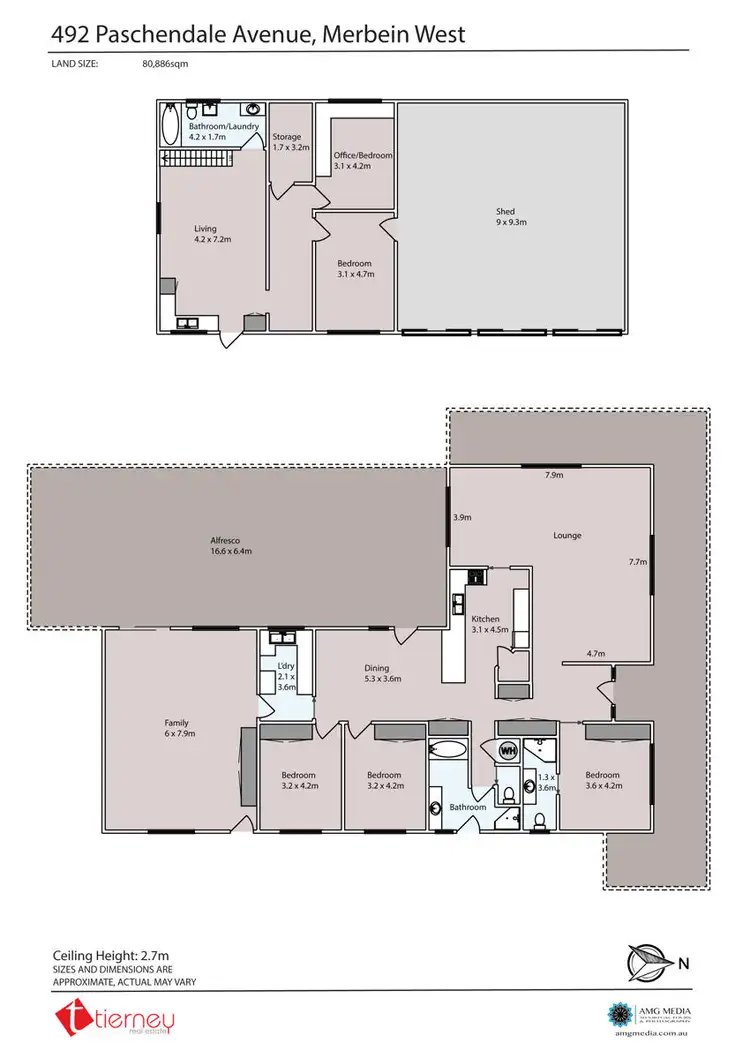 Floorplan of Homely house listing, 492 Paschendale Avenue, Merbein West VIC 3505