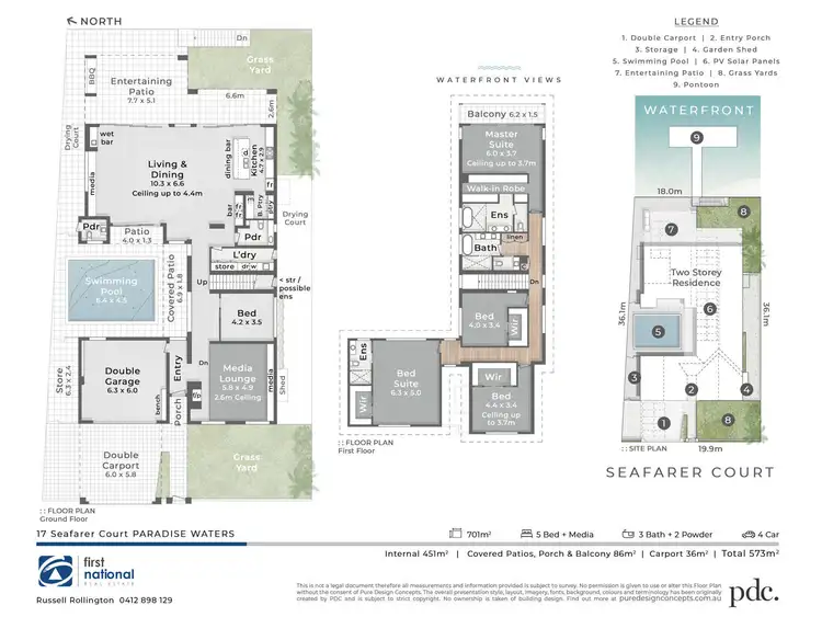 Floorplan of Homely house listing, 17 Seafarer Court, Paradise Waters QLD 4217