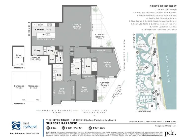Floorplan of Homely apartment listing, 25002/3113 Surfers Paradise Boulevard, Surfers Paradise QLD 4217