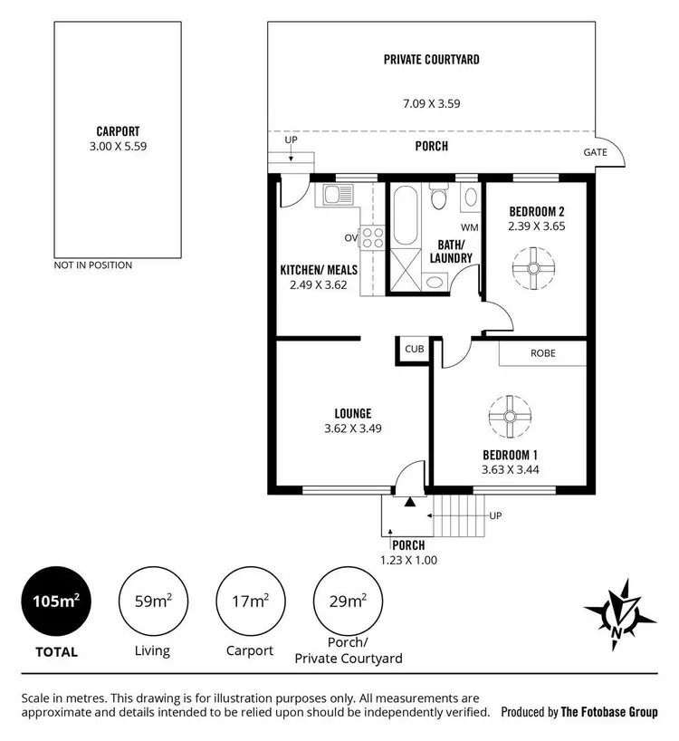Floorplan of Homely unit listing, 3/267 Belair Road, Torrens Park SA 5062