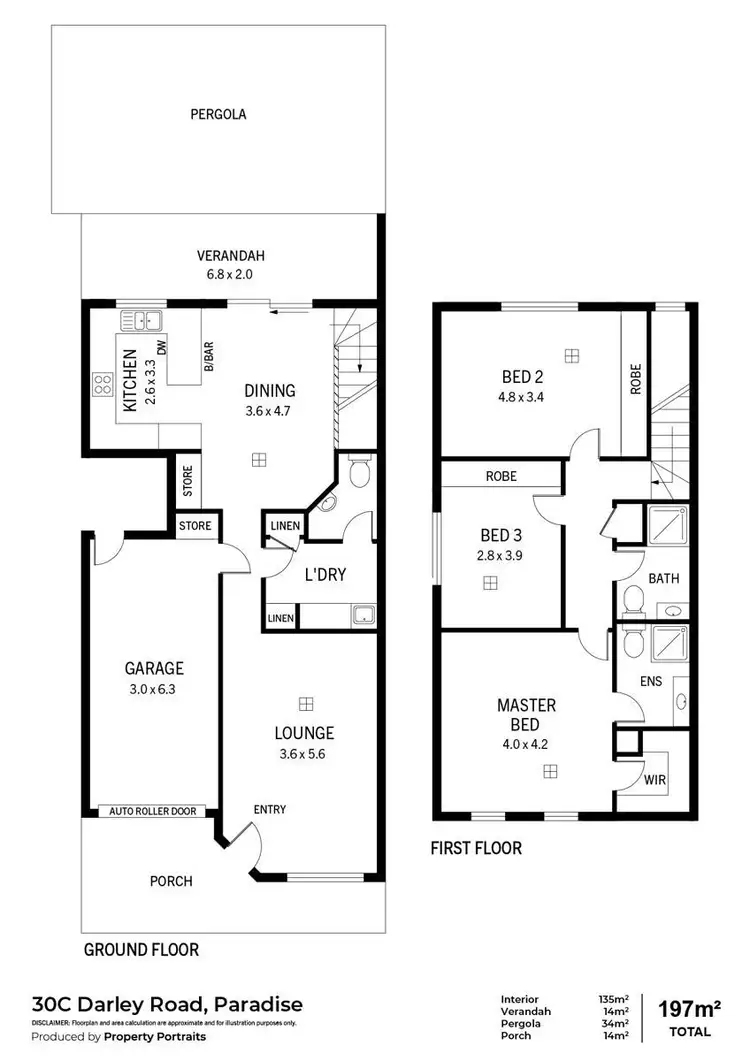 Floorplan of Homely house listing, 30C Darley Road, Paradise SA 5075