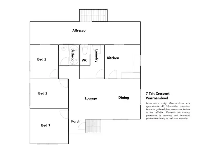 Floorplan of Homely house listing, 7 Tait Crescent, Warrnambool VIC 3280