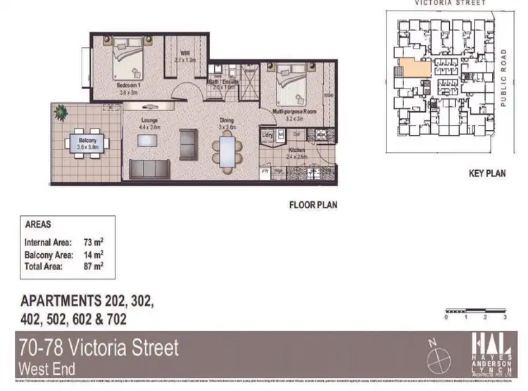 Floorplan of Homely house listing, 402/70-78 Victoria Street, West End QLD 4101