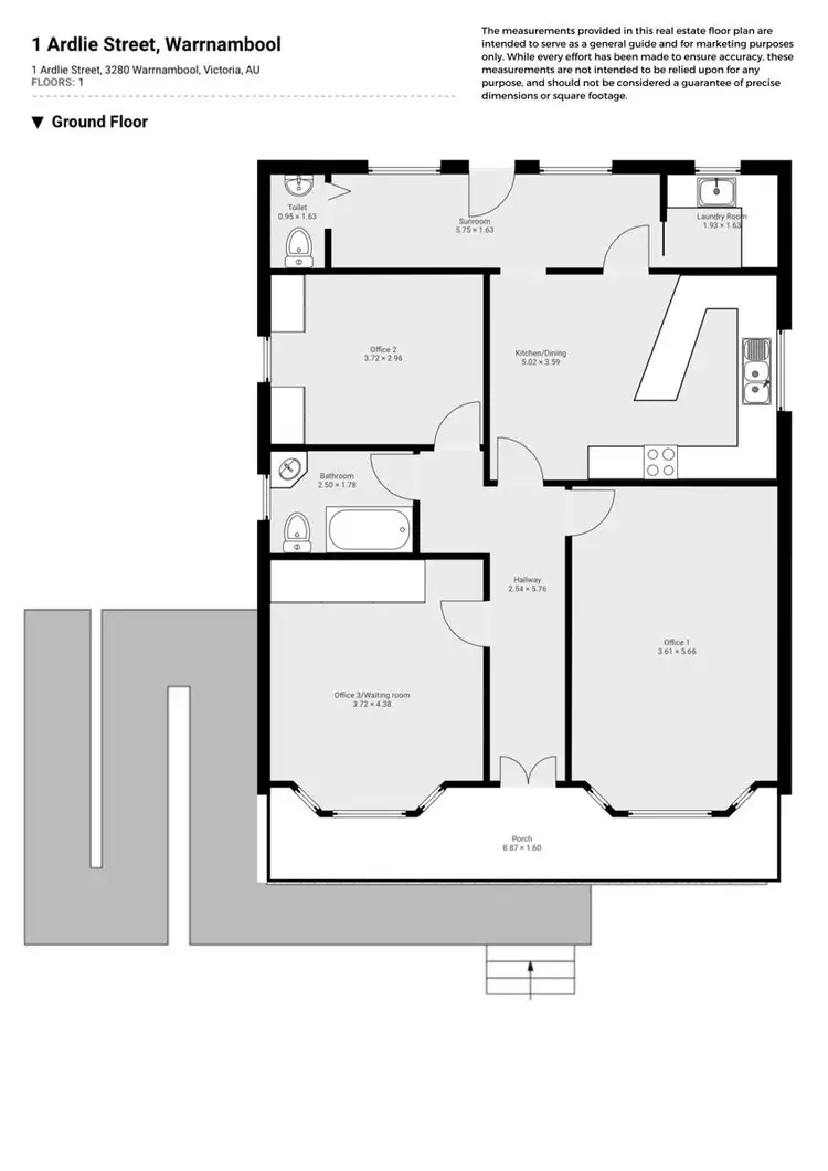 Floorplan of Homely house listing, 1 Ardlie Street, Warrnambool VIC 3280