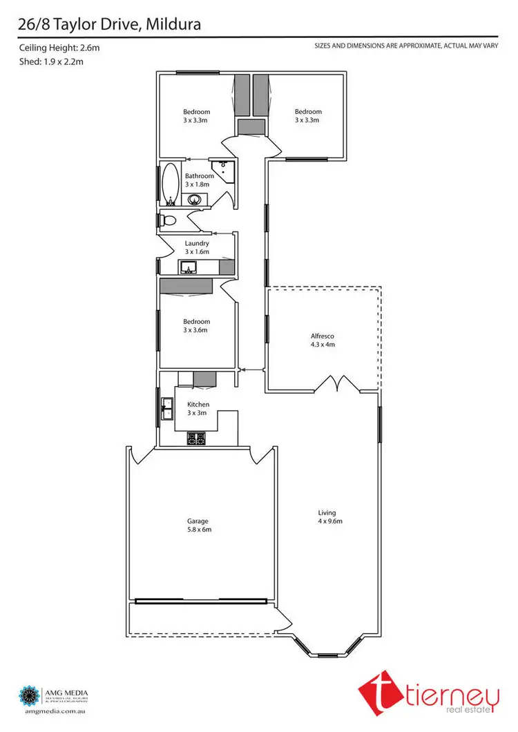 Floorplan of Homely house listing, 26/8 Taylor Drive, Mildura VIC 3500