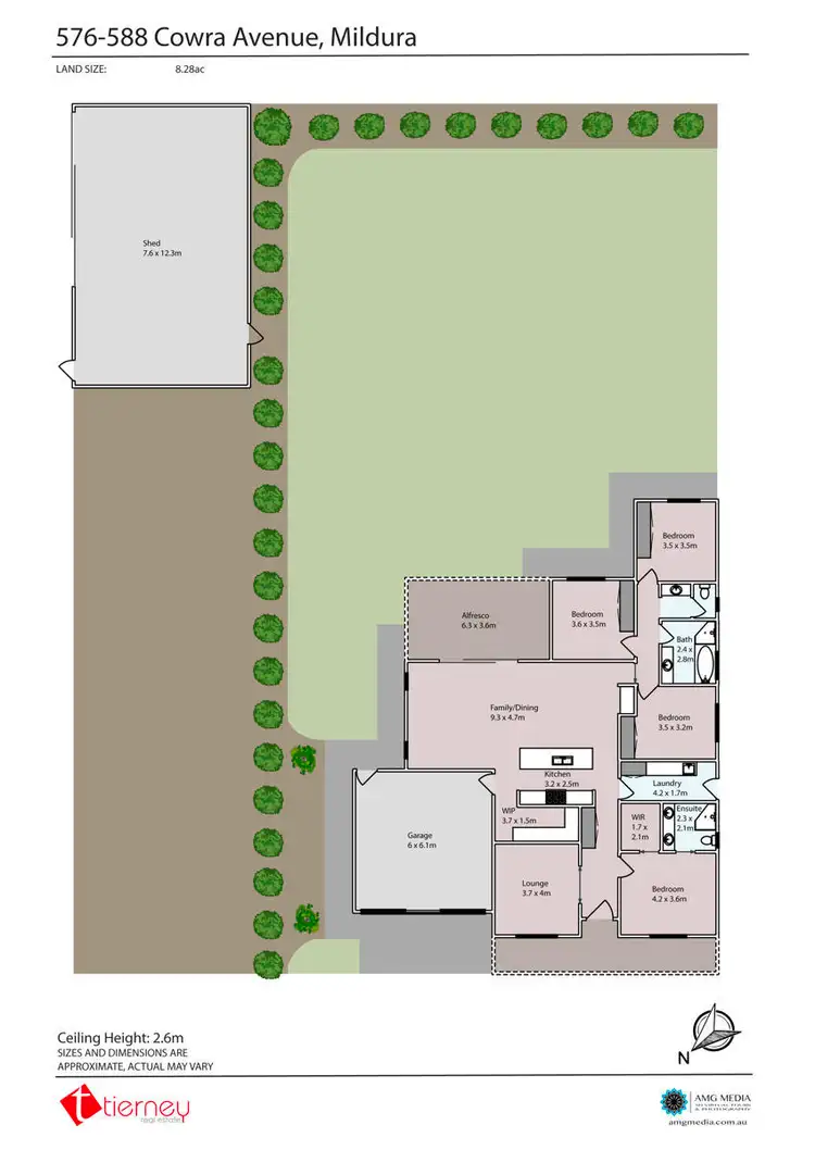 Floorplan of Homely house listing, 576-588 Cowra Avenue, Irymple VIC 3498