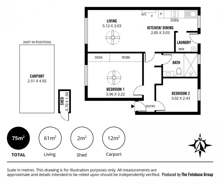 Floorplan of Homely unit listing, 2/15 First Avenue, Glenelg East SA 5045
