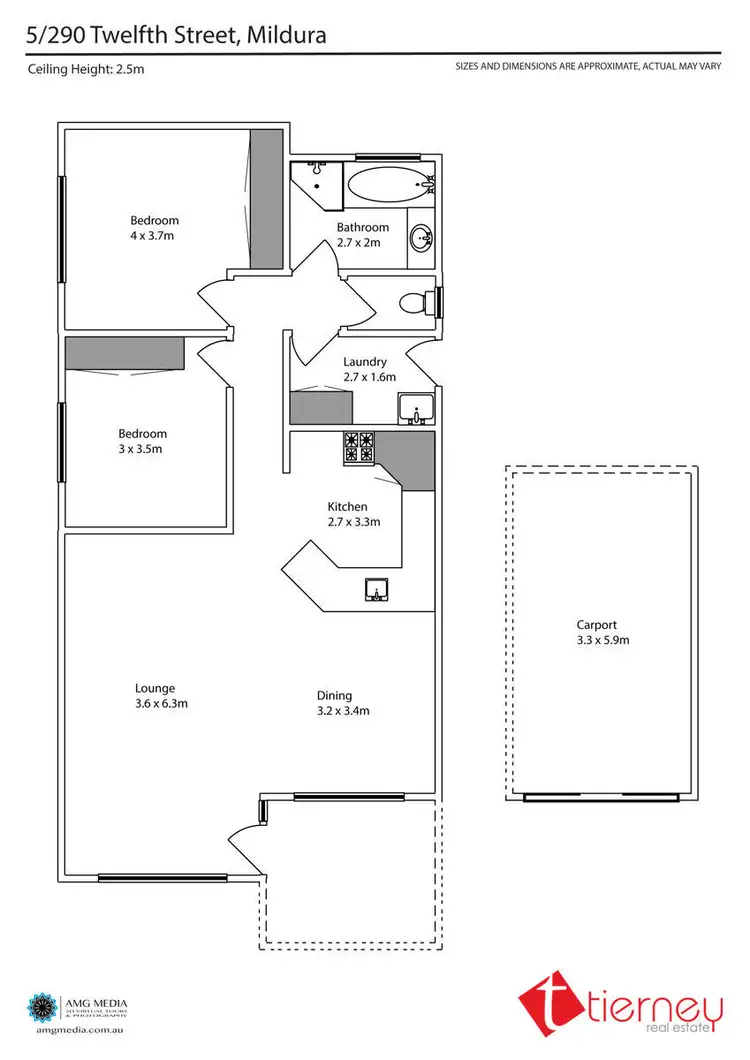 Floorplan of Homely apartment listing, 5/290 Twelfth Street, Mildura VIC 3500