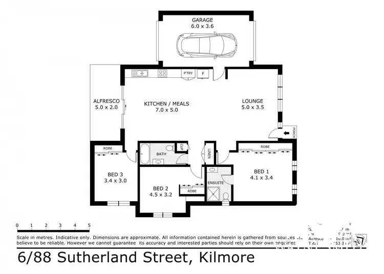 Floorplan of Homely unit listing, 6/88 Sutherland Street, Kilmore VIC 3764