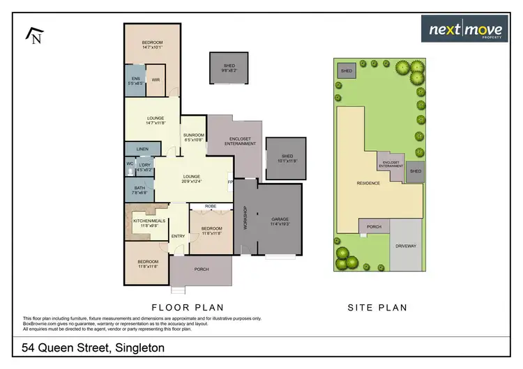Floorplan of Homely house listing, 54 Queen Street, Singleton NSW 2330