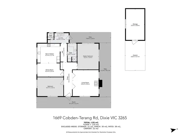Floorplan of Homely house listing, 1669 Cobden-Terang Road, Dixie VIC 3265