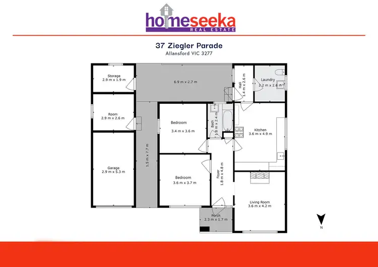 Floorplan of Homely house listing, 37 Ziegler Parade, Allansford VIC 3277