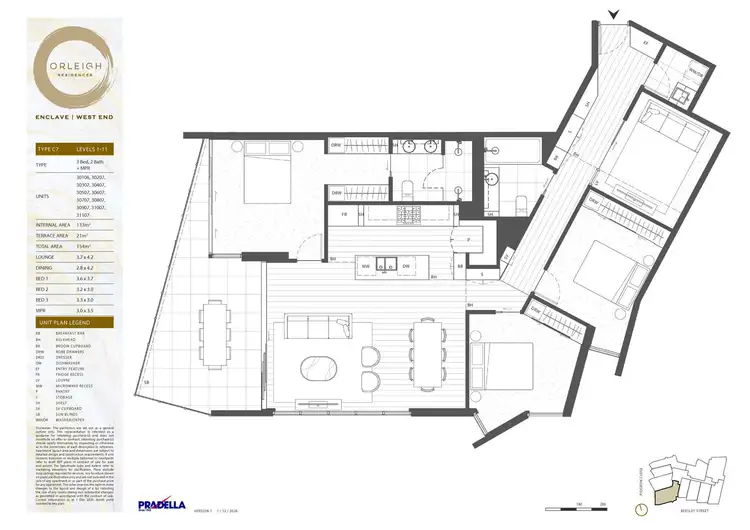 Floorplan of Homely house listing, 30807/9 Pidgeon Close, West End QLD 4101
