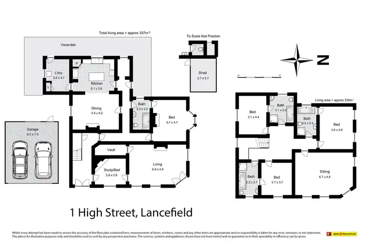 Floorplan of Homely house listing, 1 High Street, Lancefield VIC 3435