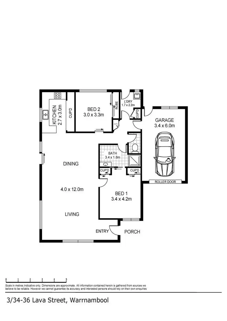 Floorplan of Homely house listing, 3/34-36 Lava Street, Warrnambool VIC 3280