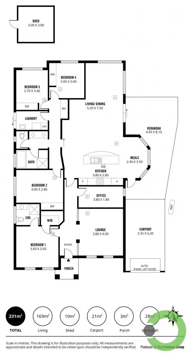 Floorplan of Homely house listing, 1 Kirra Avenue, Mitchell Park SA 5043