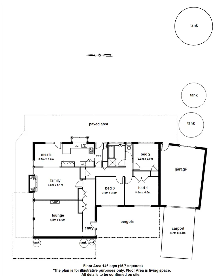 Floorplan of Homely house listing, 6 Olive Avenue, Harkaway VIC 3806