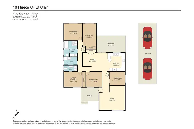 Floorplan of Homely house listing, 10 Fleece Close, St Clair NSW 2759