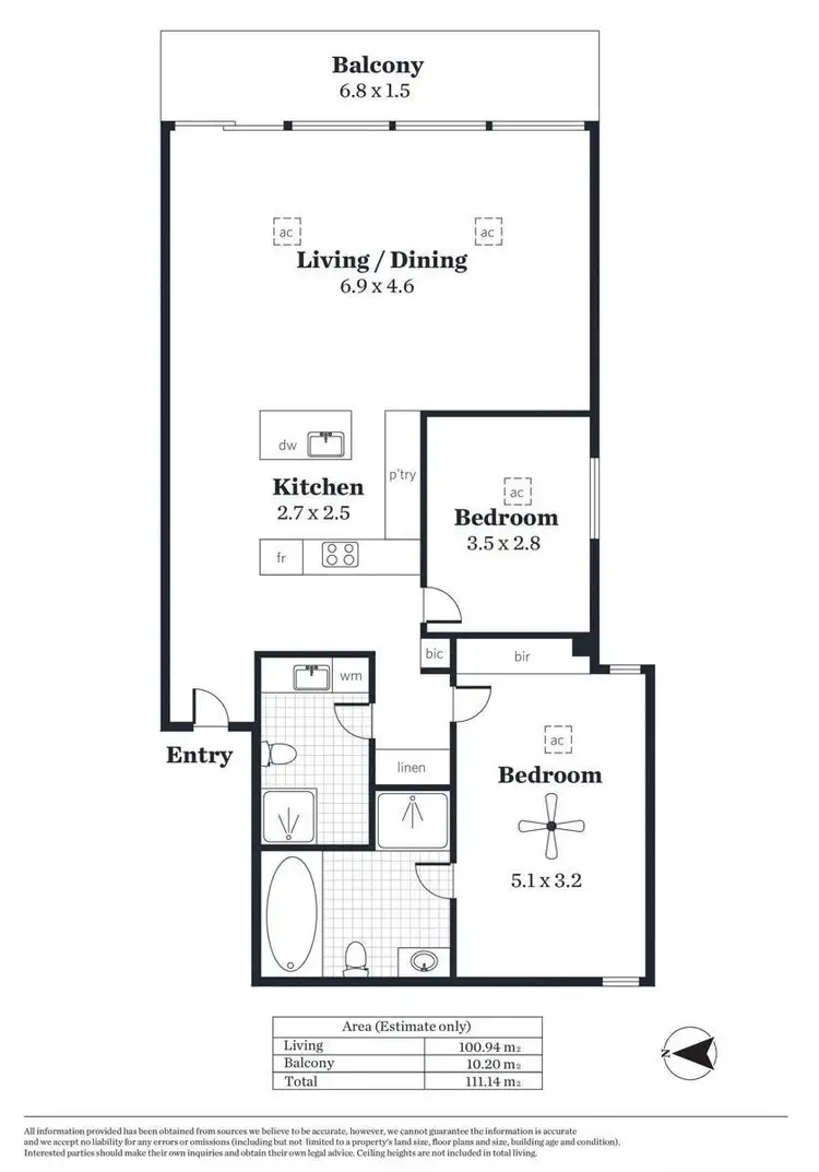 Floorplan of Homely unit listing, 10/3-4 South Esplanade, Glenelg SA 5045