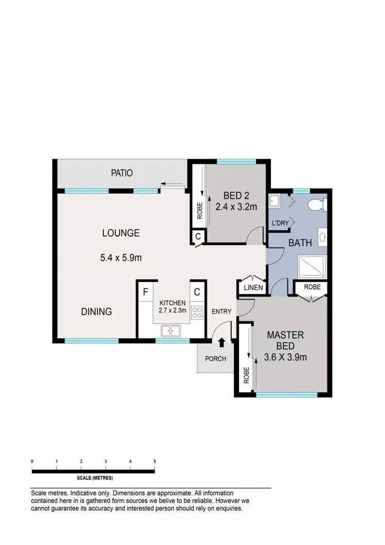 Floorplan of Homely unit listing, Address available on request
