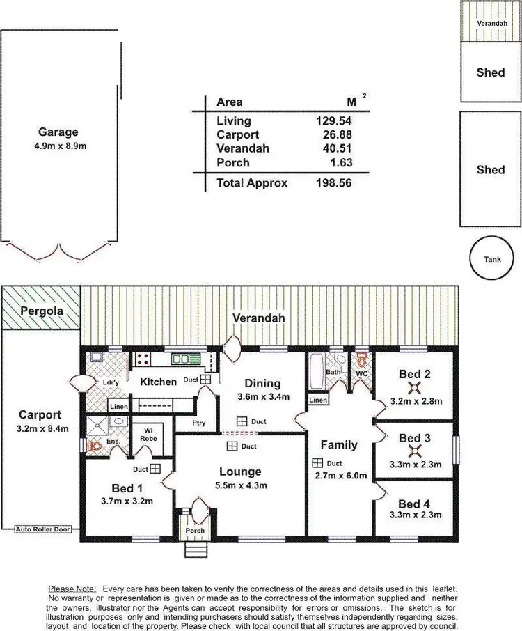 Floorplan of Homely house listing, 15 Orley Avenue, Ingle Farm SA 5098