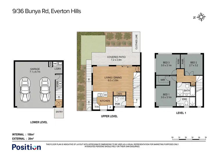 Floorplan of Homely townhouse listing, 9/36 Bunya Road, Everton Hills QLD 4053