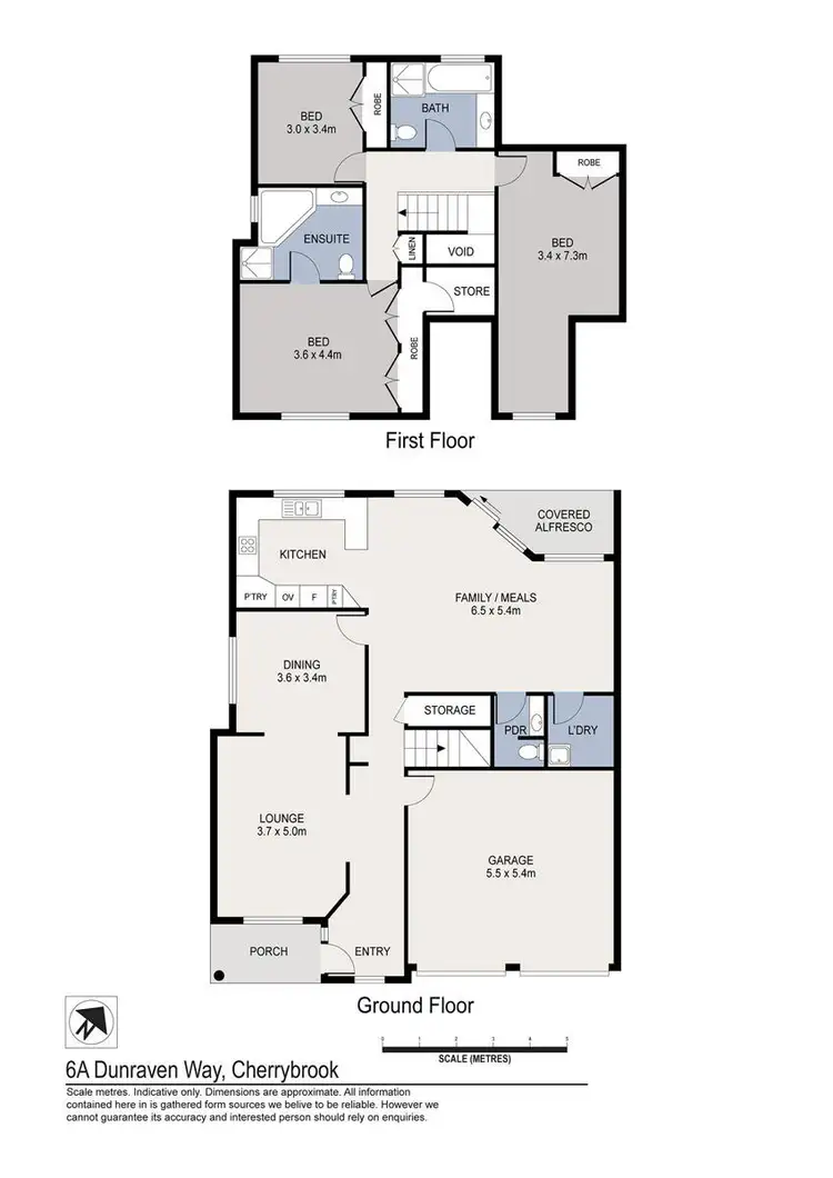 Floorplan of Homely semi-detached listing, 6A Dunraven Way, Cherrybrook NSW 2126