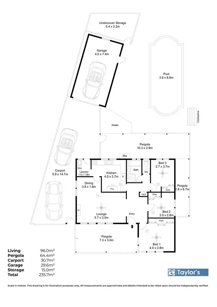 Floorplan of Homely house listing, 16 Daphne Road, Salisbury East SA 5109