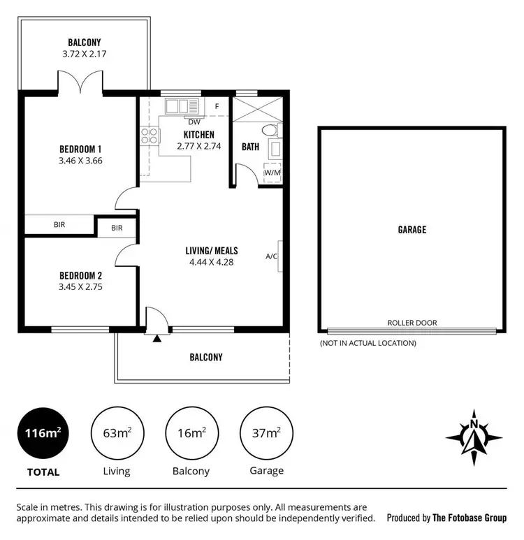 Floorplan of Homely unit listing, 6/8 Marine Street, Somerton Park SA 5044