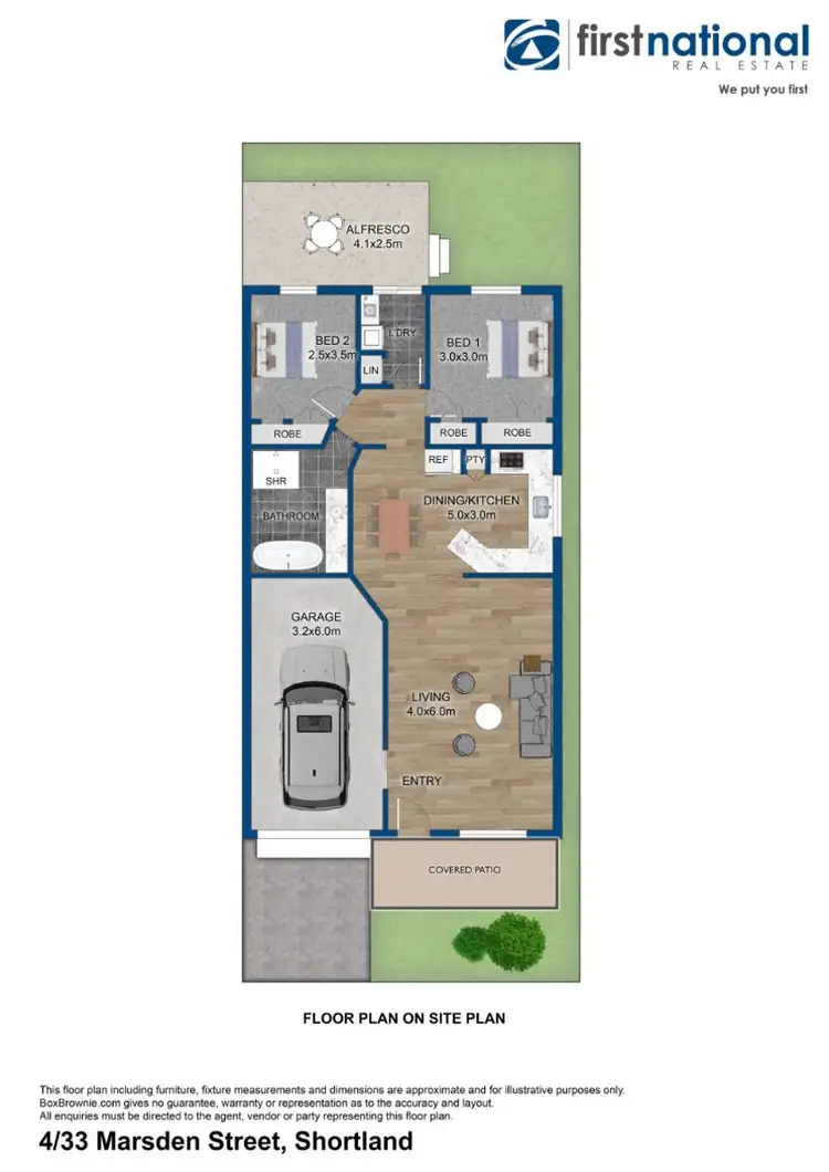 Floorplan of Homely unit listing, 4/33 Marsden Street, Shortland NSW 2307