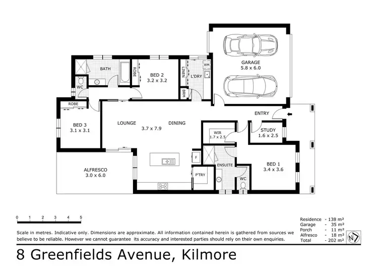 Floorplan of Homely house listing, 8 Greenfields Avenue, Kilmore VIC 3764
