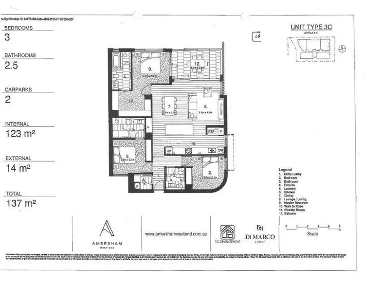 Floorplan of Homely house listing, 15/10 Amersham Street, West End QLD 4101