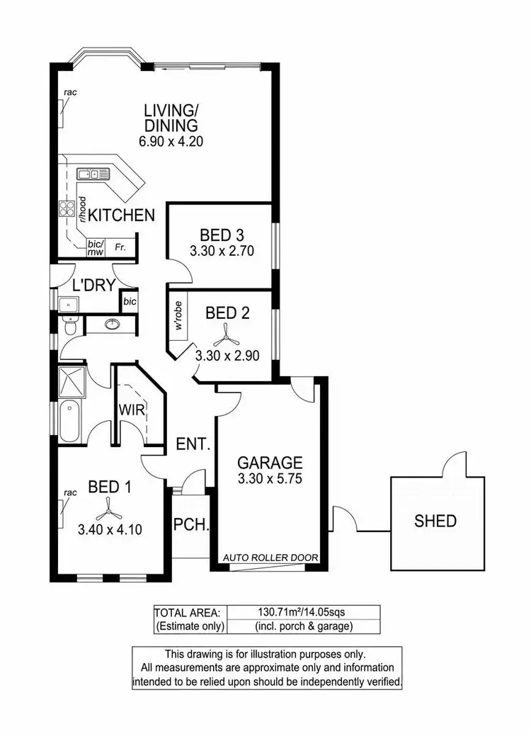 Floorplan of Homely house listing, 18 Epsilon Close, Woodcroft SA 5162