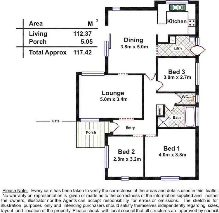 Floorplan of Homely house listing, 7 Bradman Court, Morphett Vale SA 5162