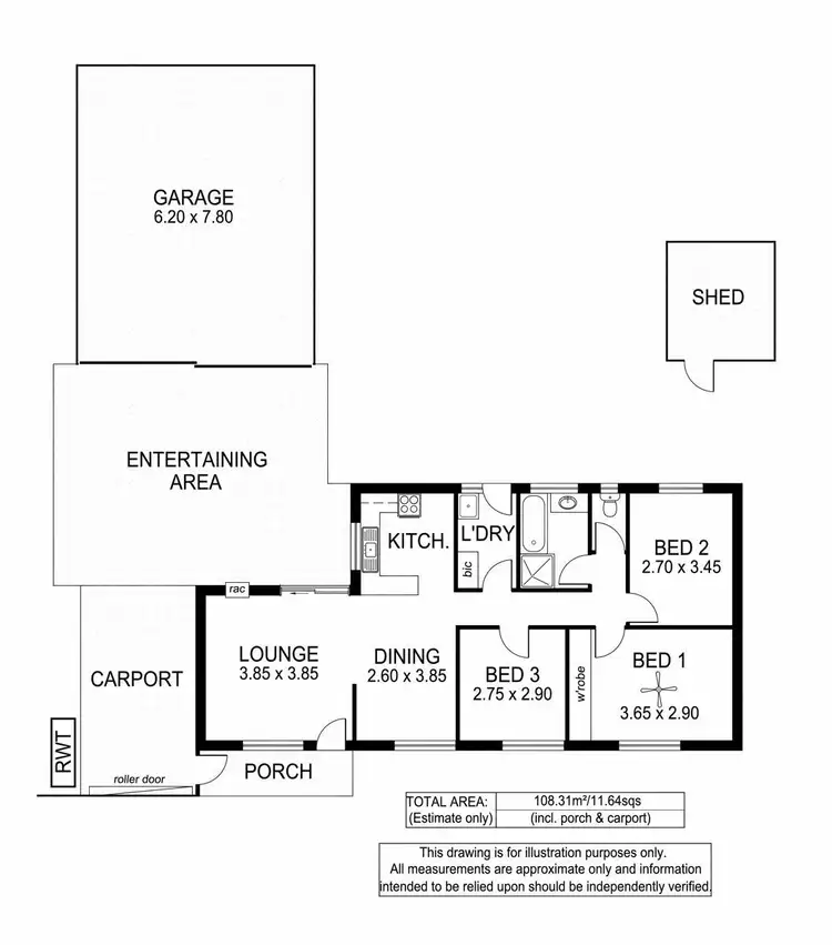 Floorplan of Homely house listing, 27 Barton Drive, Trott Park SA 5158