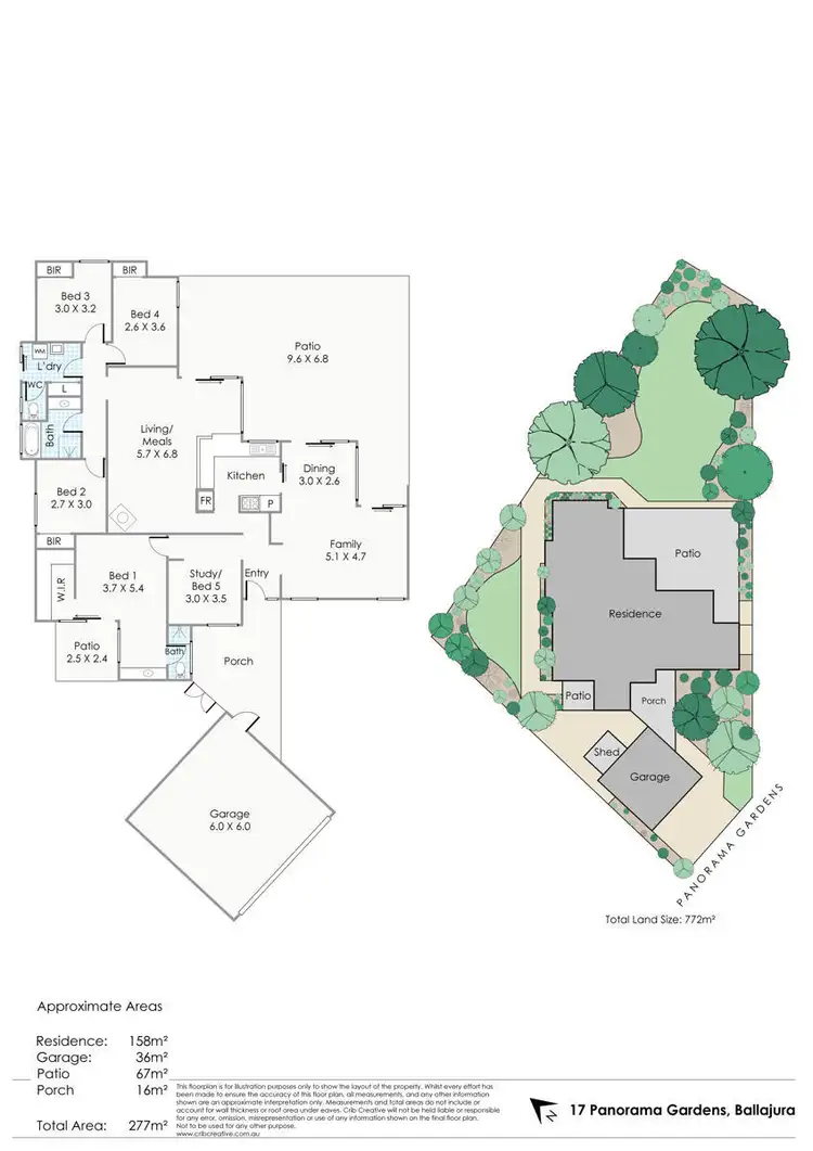 Floorplan of Homely house listing, 17 Panorama Gardens, Ballajura WA 6066