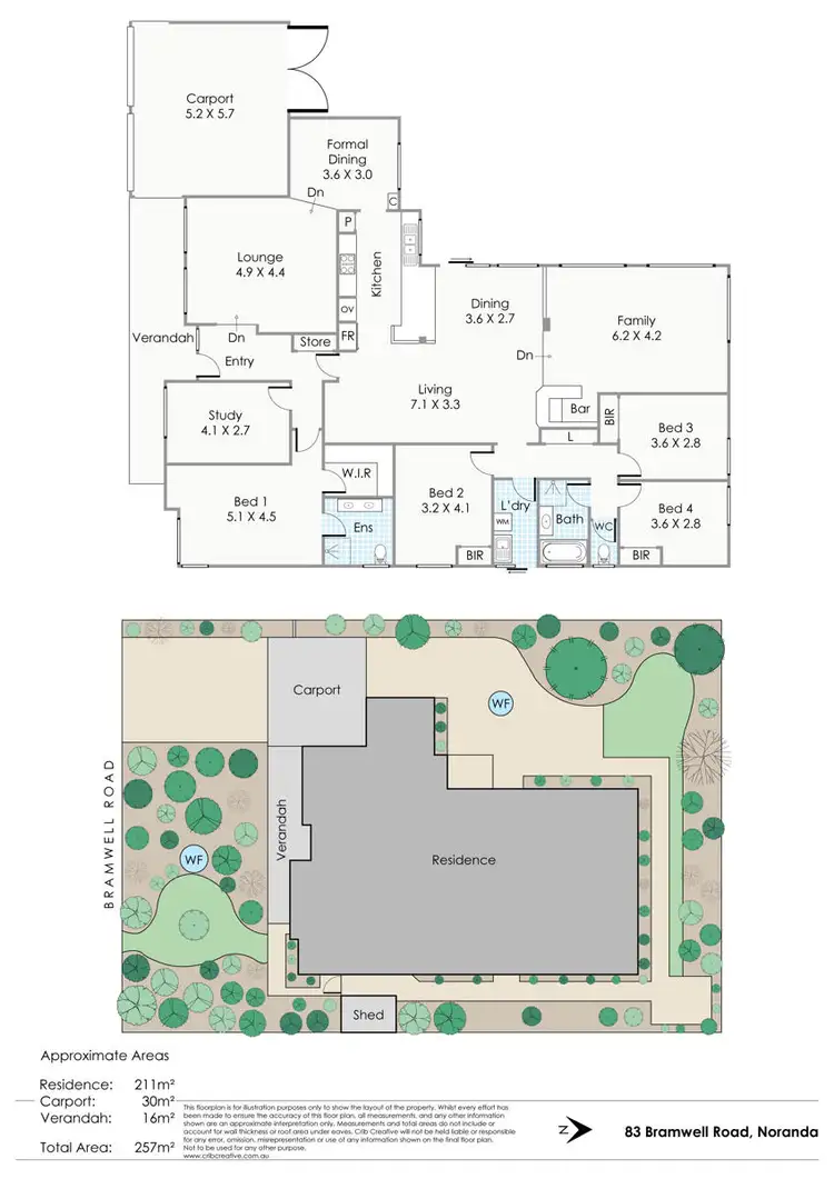 Floorplan of Homely house listing, 83 Bramwell Road, Noranda WA 6062