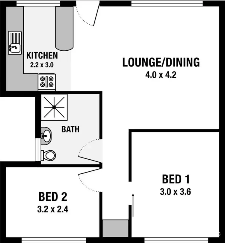 Floorplan of Homely house listing, 3/124 Woodrow Avenue, Dianella WA 6059