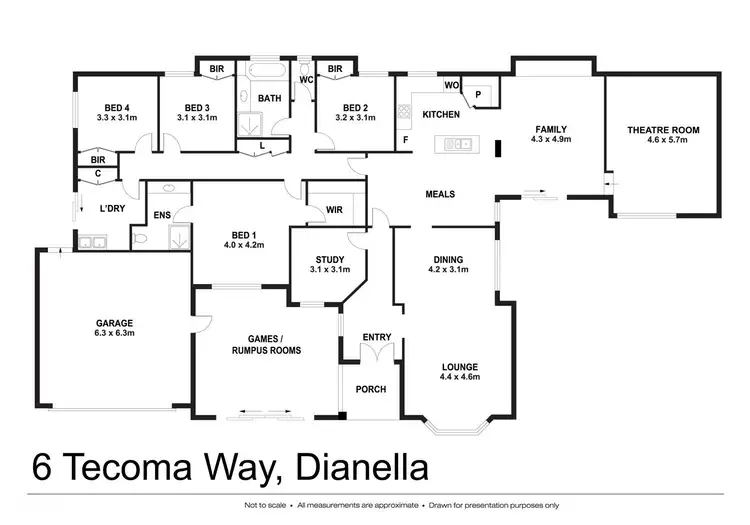 Floorplan of Homely house listing, 6 Tecoma Way, Dianella WA 6059
