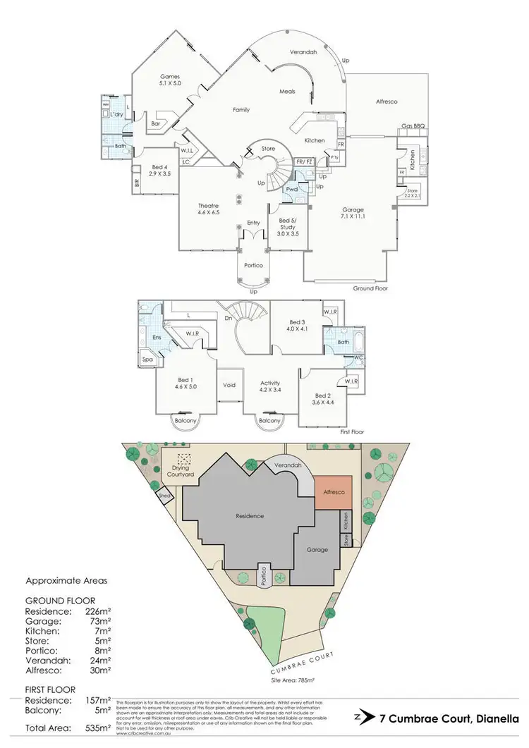 Floorplan of Homely house listing, 7 Cumbrae Court, Dianella WA 6059