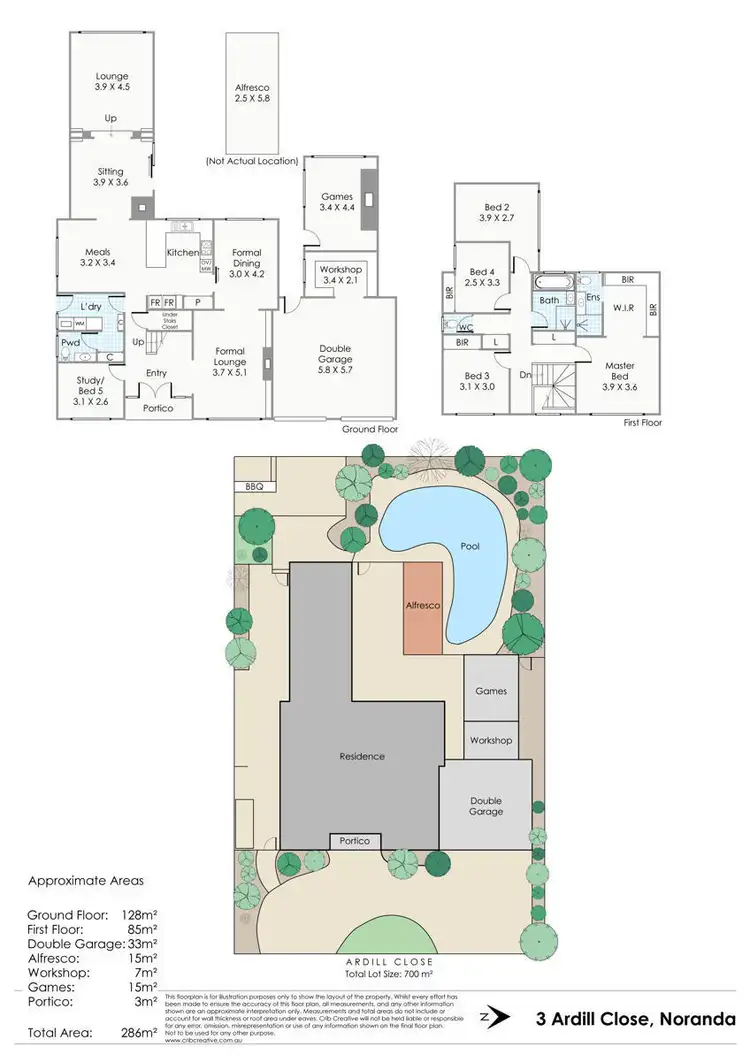 Floorplan of Homely house listing, 3 Ardill Close, Noranda WA 6062