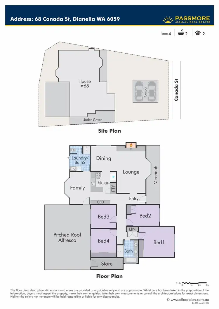 Floorplan of Homely house listing, 68 Canada Street, Dianella WA 6059