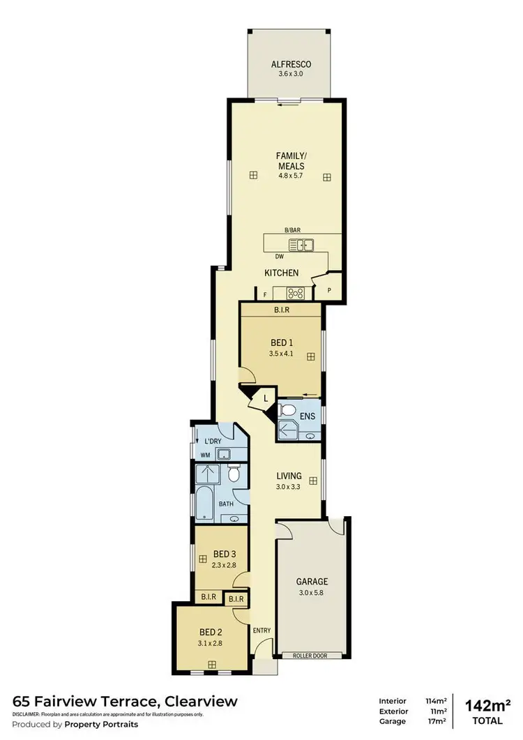 Floorplan of Homely house listing, 65 Fairview Terrace, Clearview SA 5085