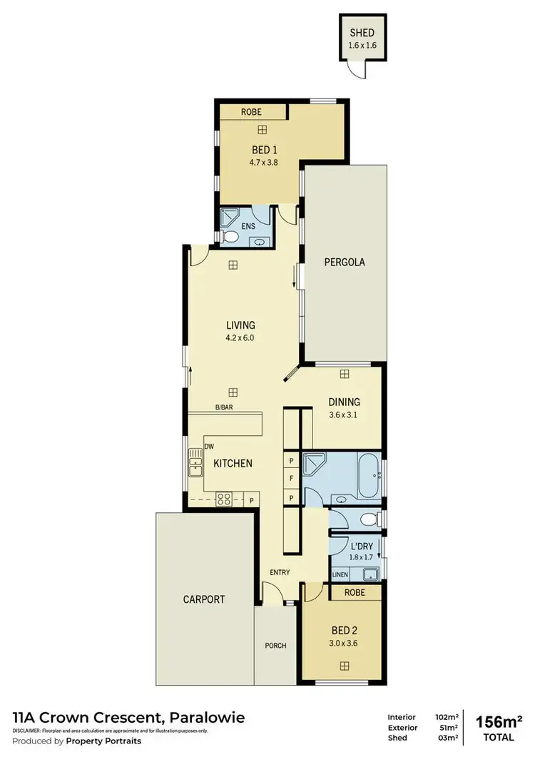 Floorplan of Homely house listing, 11a Crown Crescent, Paralowie SA 5108
