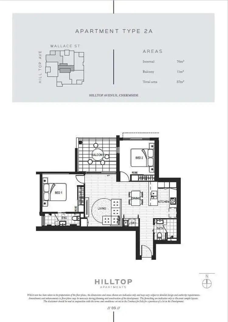 Floorplan of Homely house listing, 403/65 Hilltop Avenue, Chermside QLD 4032